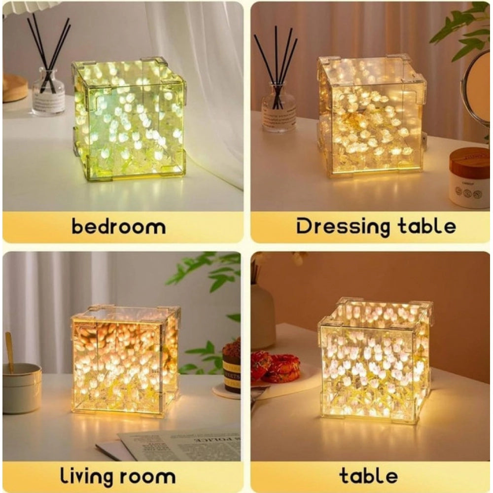 Cube Tulip Lamp - Multicolor