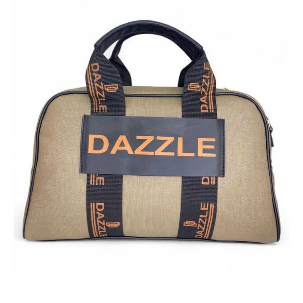 Women's Polyurethane Textured Duffle Bag with Adjustable & Removable Strap (Olive Green)