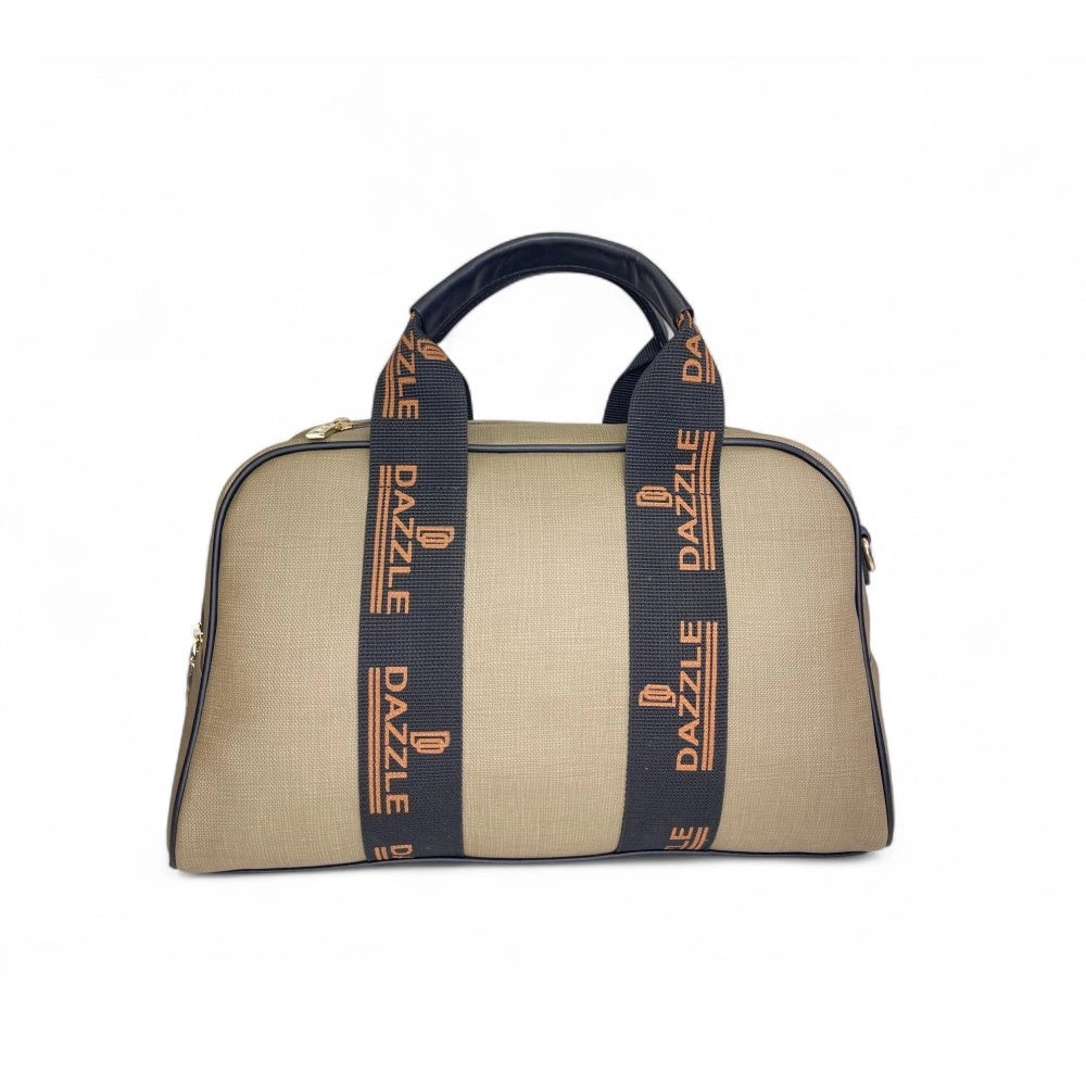 Women's Polyurethane Textured Duffle Bag with Adjustable & Removable Strap (Olive Green)