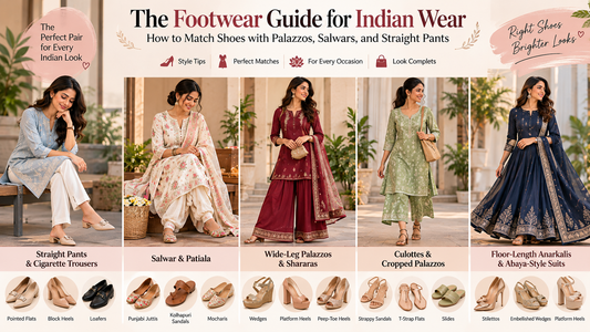 The Footwear Guide for Indian Wear: How to Match Shoes with Palazzos, Salwars, and Straight Pants