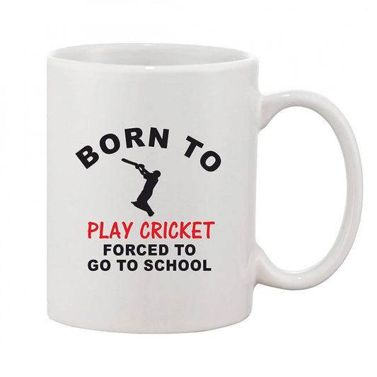 Printed Ceramic Coffee Mug - 1 Pieces, White, 11oz