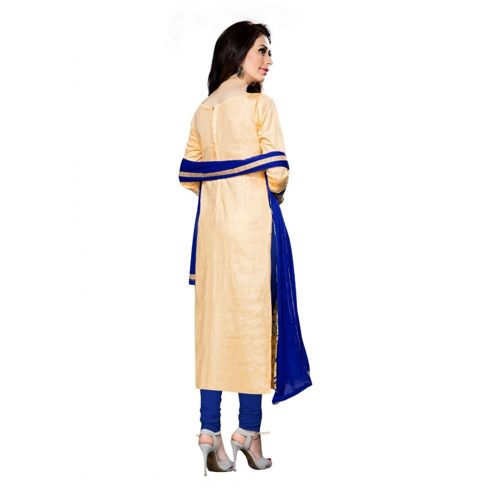 Women'S Cotton Unstitched Salwar Suit-Material With Dupatta (B