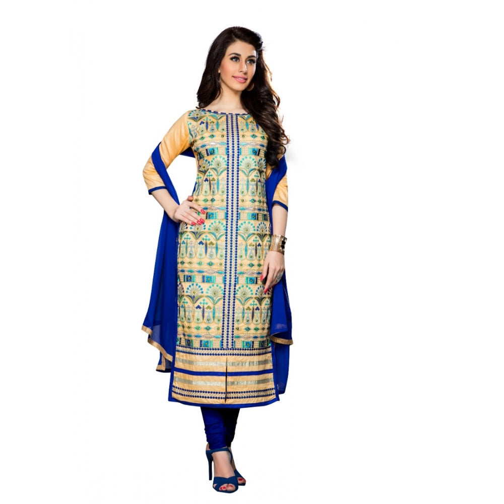 Women'S Cotton Unstitched Salwar Suit-Material With Dupatta (B