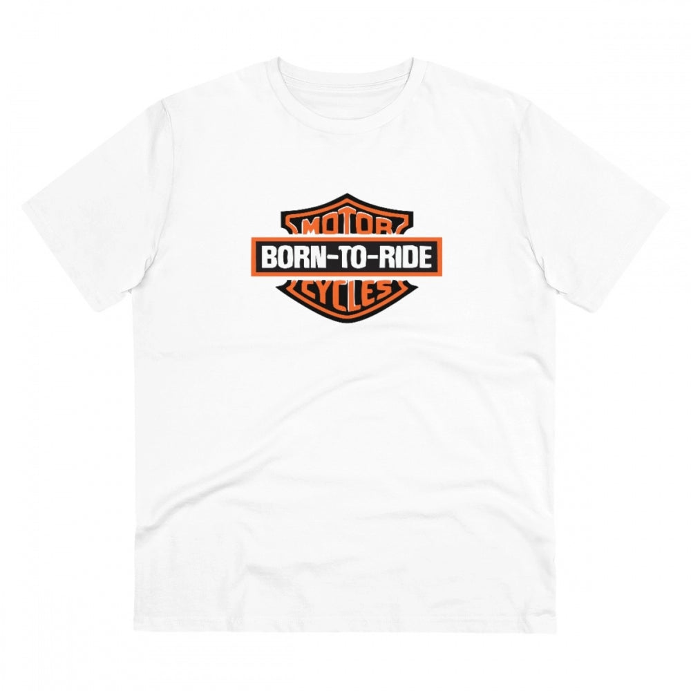 Men's PC Cotton Bike Ride Design Printed T Shirt