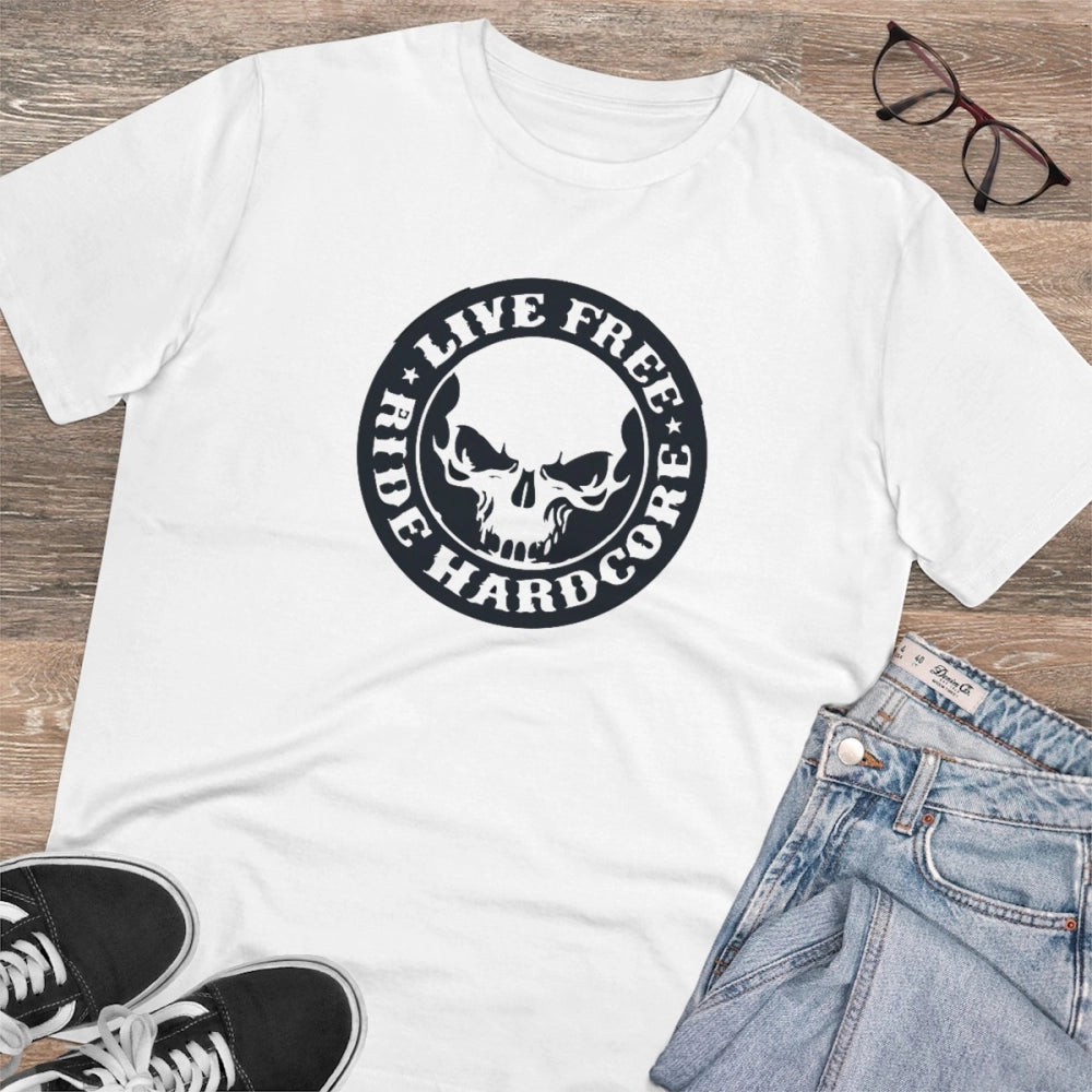 Men's PC Cotton Bike Ride Design Printed T Shirt