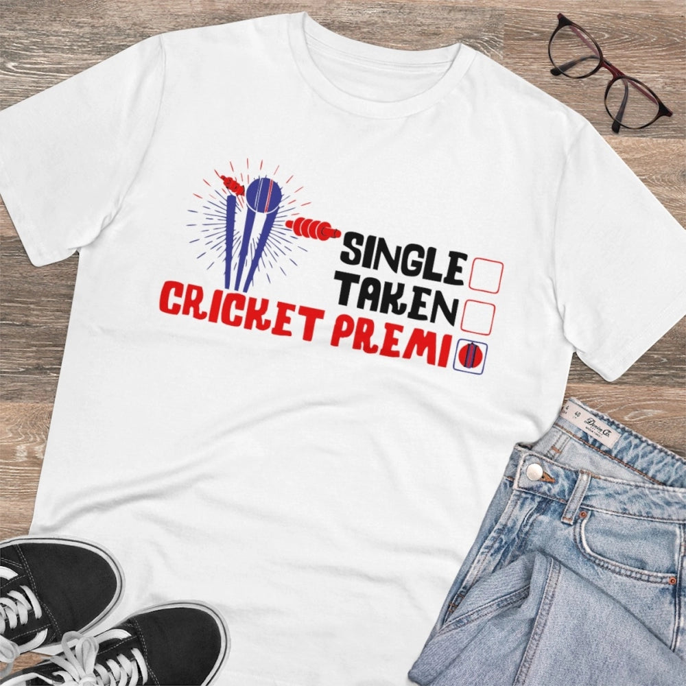 Men's PC Cotton Cricket Design Printed T Shirt