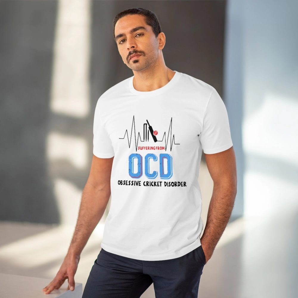 Men's PC Cotton Cricket Design Printed T Shirt