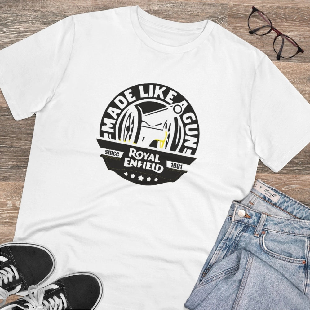 Men's PC Cotton Bike Ride Design Printed T Shirt