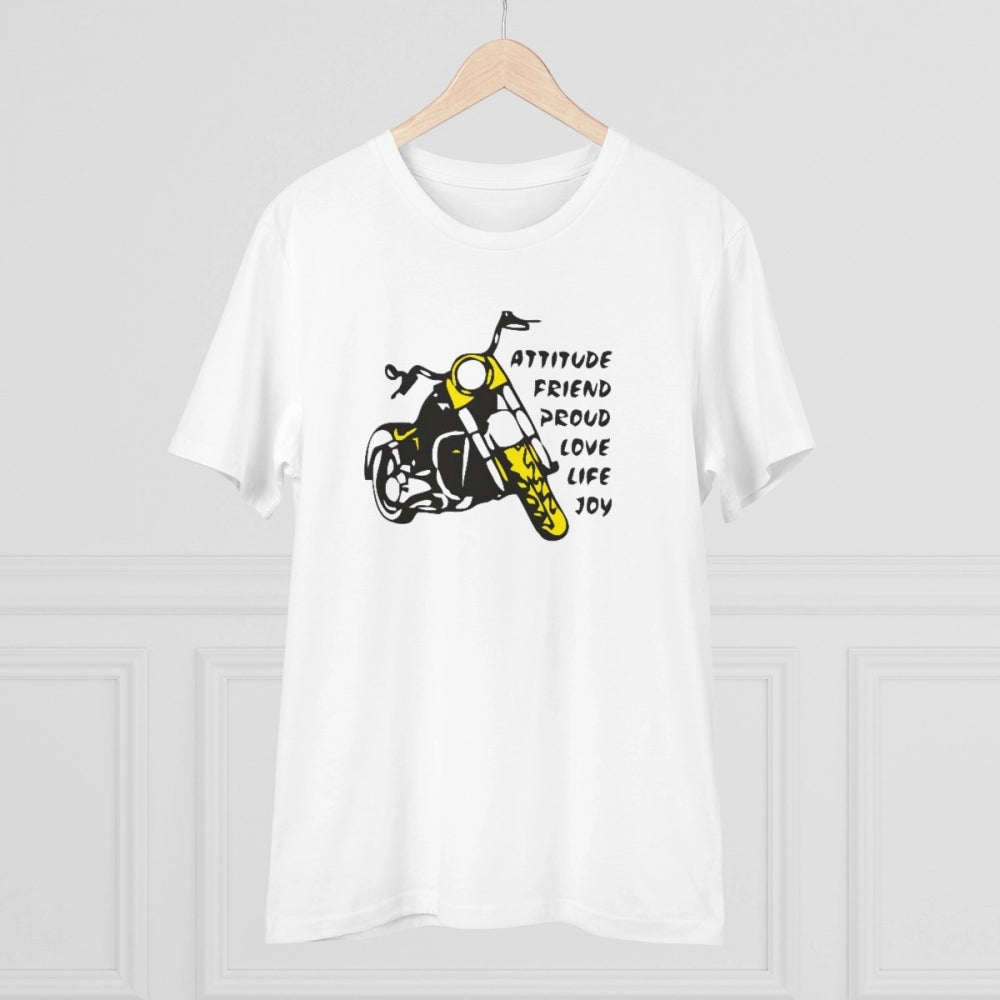 Men's PC Cotton Bike Ride Design Printed T Shirt