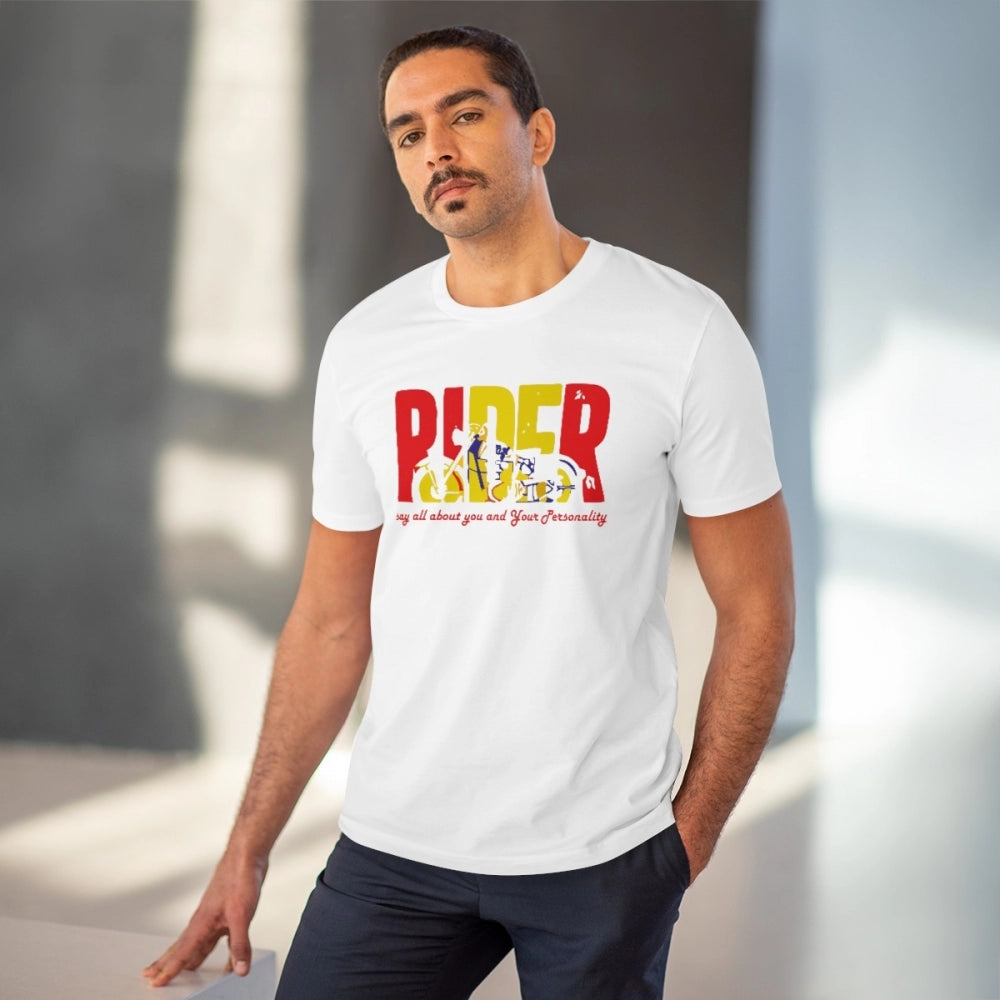 Men's PC Cotton Bike Ride Design Printed T Shirt