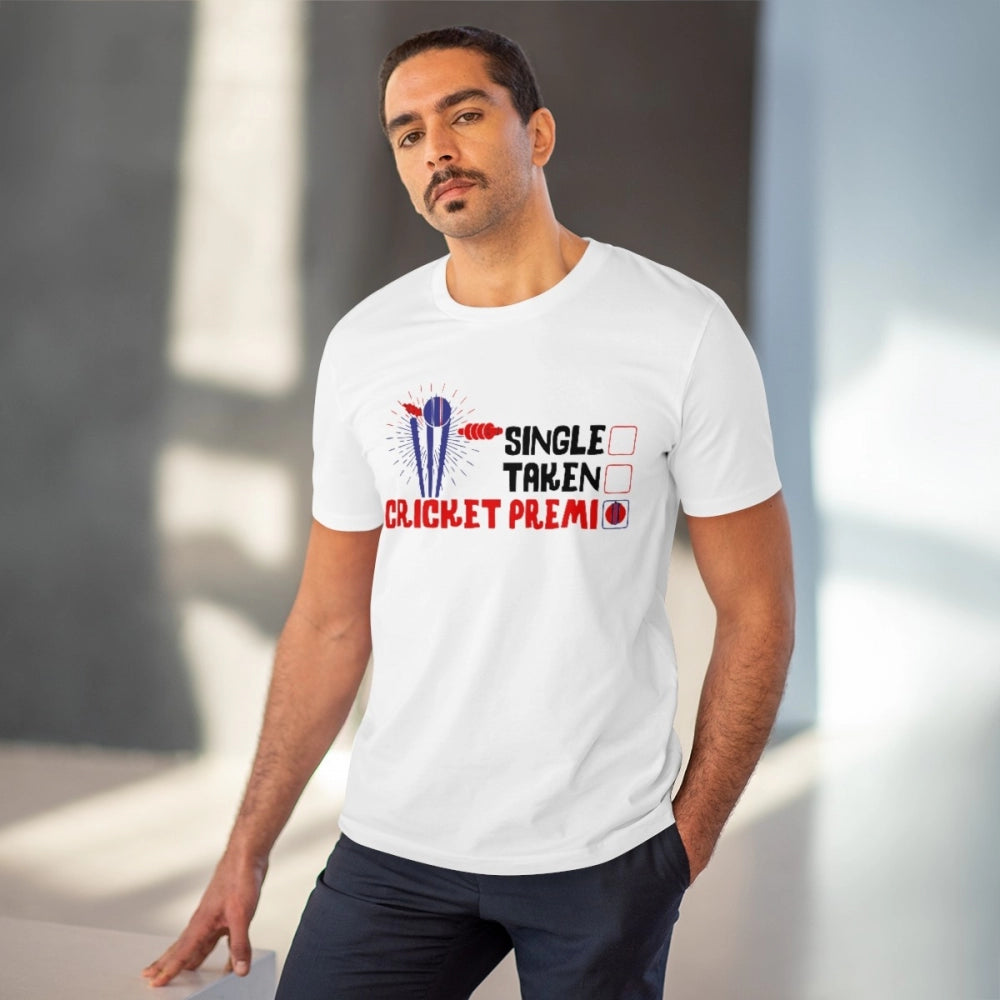 Men's PC Cotton Cricket Design Printed T Shirt