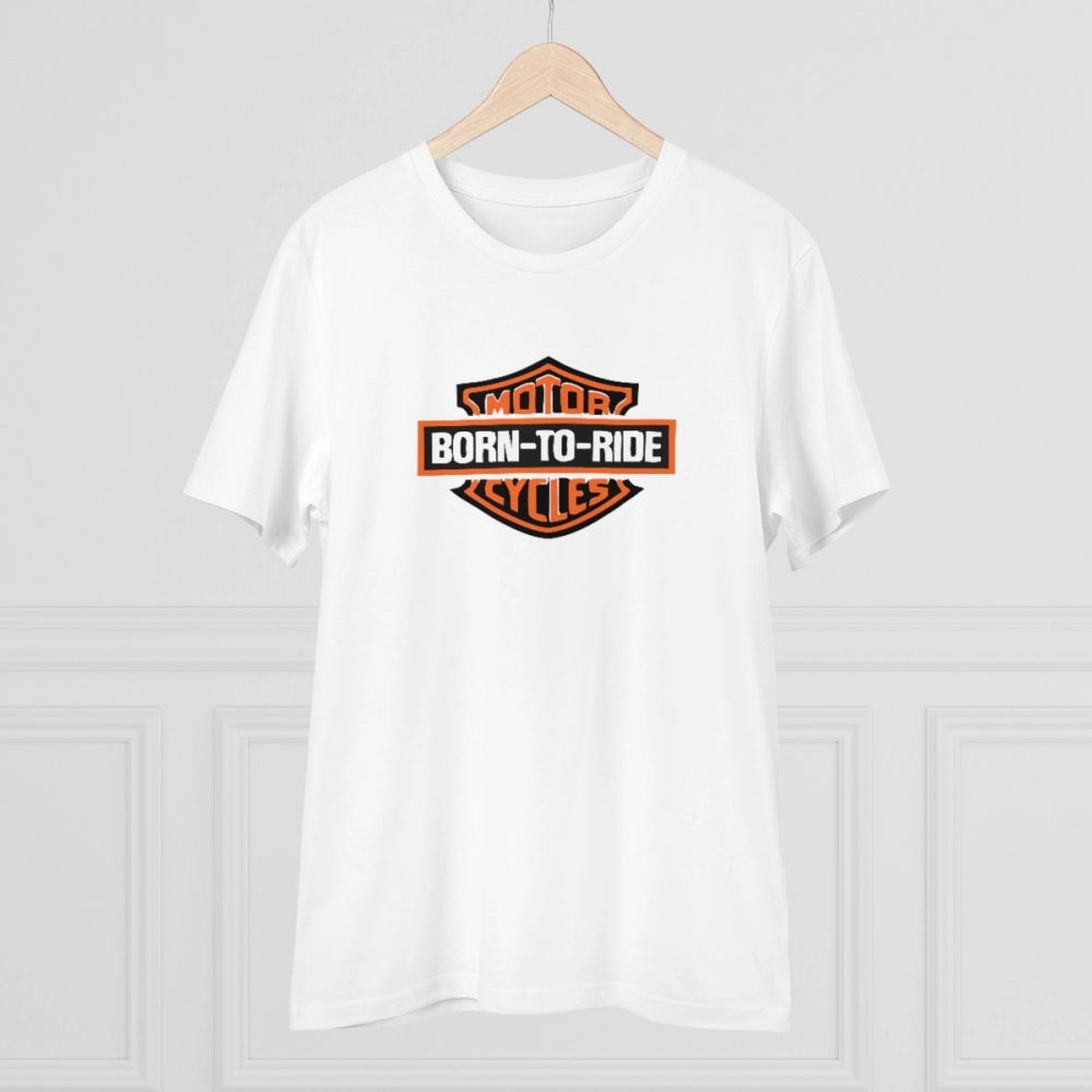 Men's PC Cotton Bike Ride Design Printed T Shirt