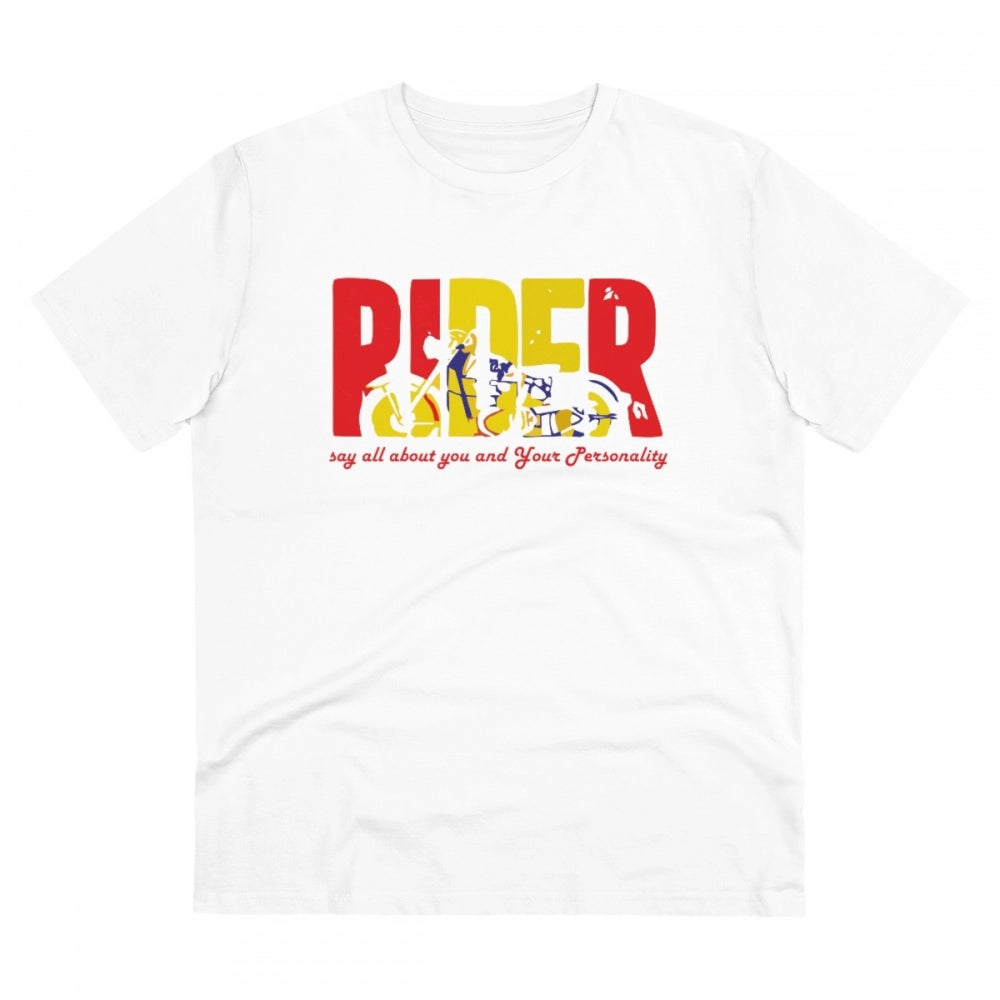 Men's PC Cotton Bike Ride Design Printed T Shirt