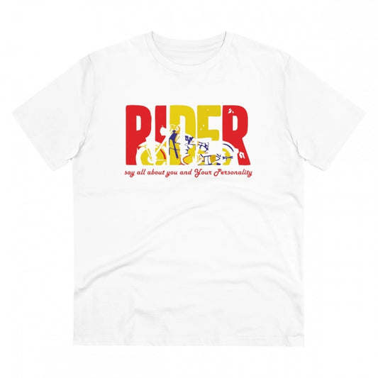 Men's PC Cotton Bike Ride Design Printed T Shirt