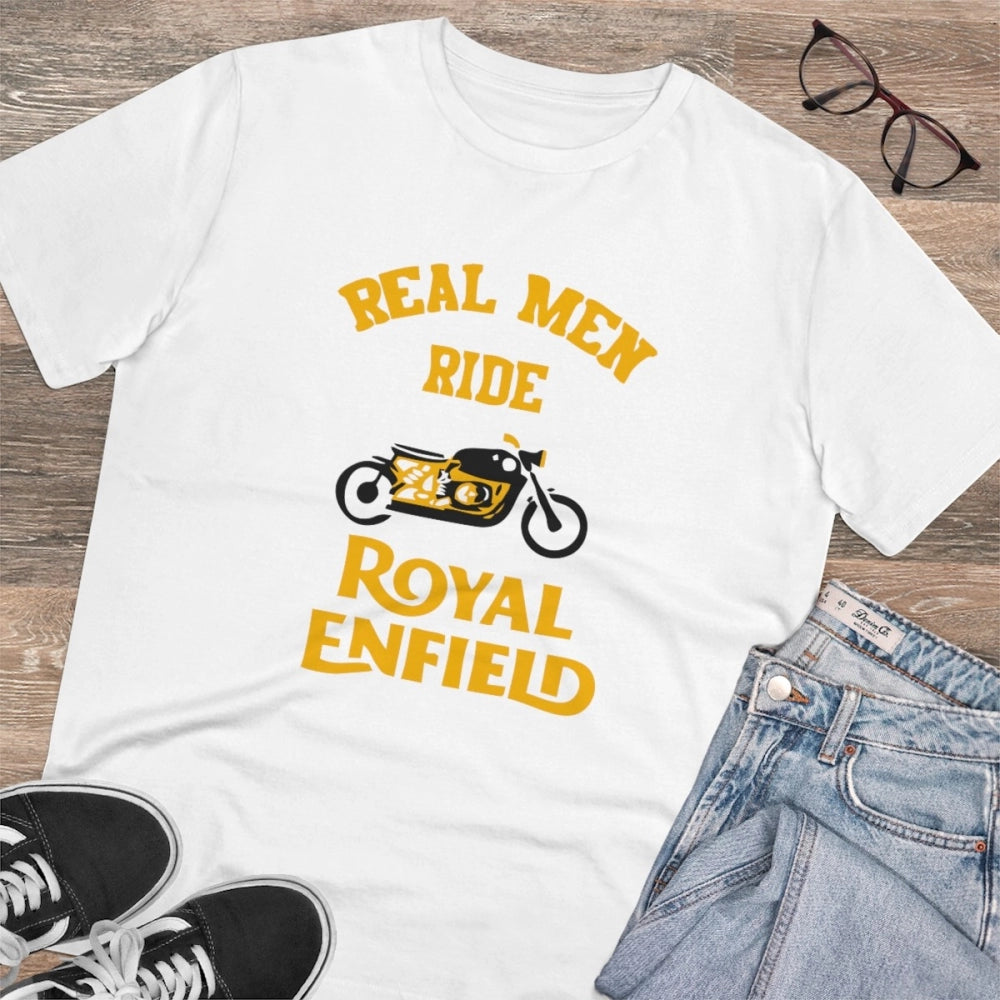Men's PC Cotton Bike Ride Design Printed T Shirt