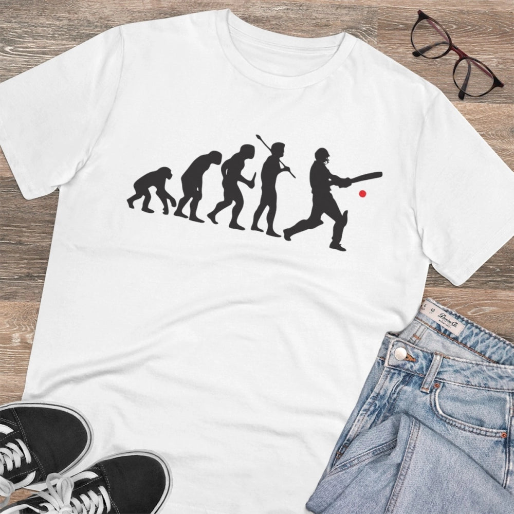 Men's PC Cotton Cricket Design Printed T Shirt