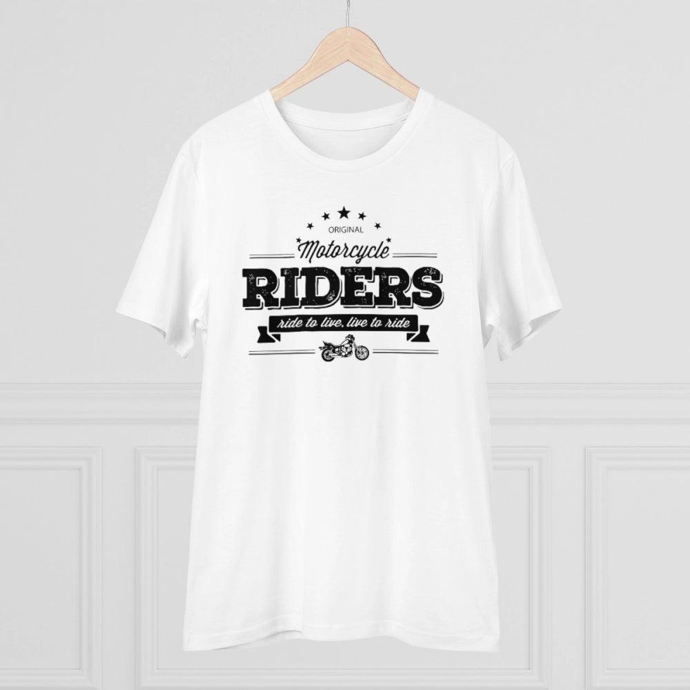 Men's PC Cotton Bike Ride Design Printed T Shirt