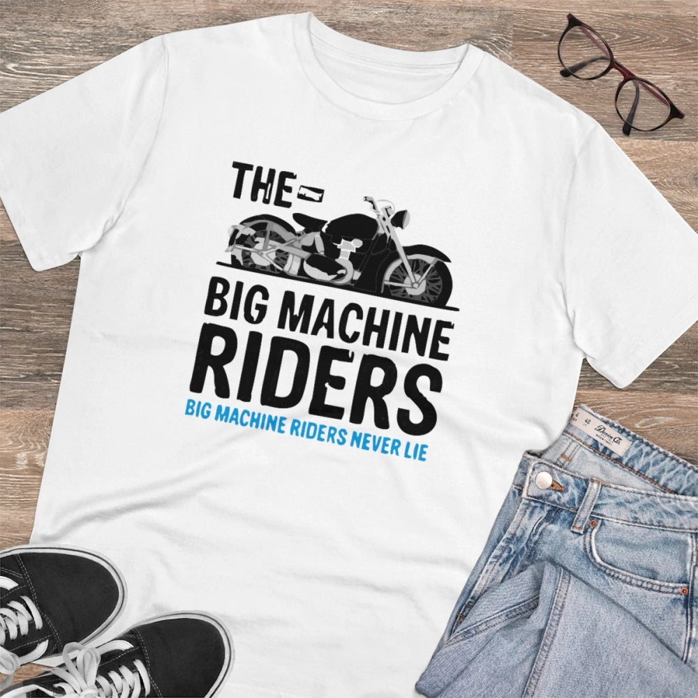 Men's PC Cotton Bike Ride Design Printed T Shirt