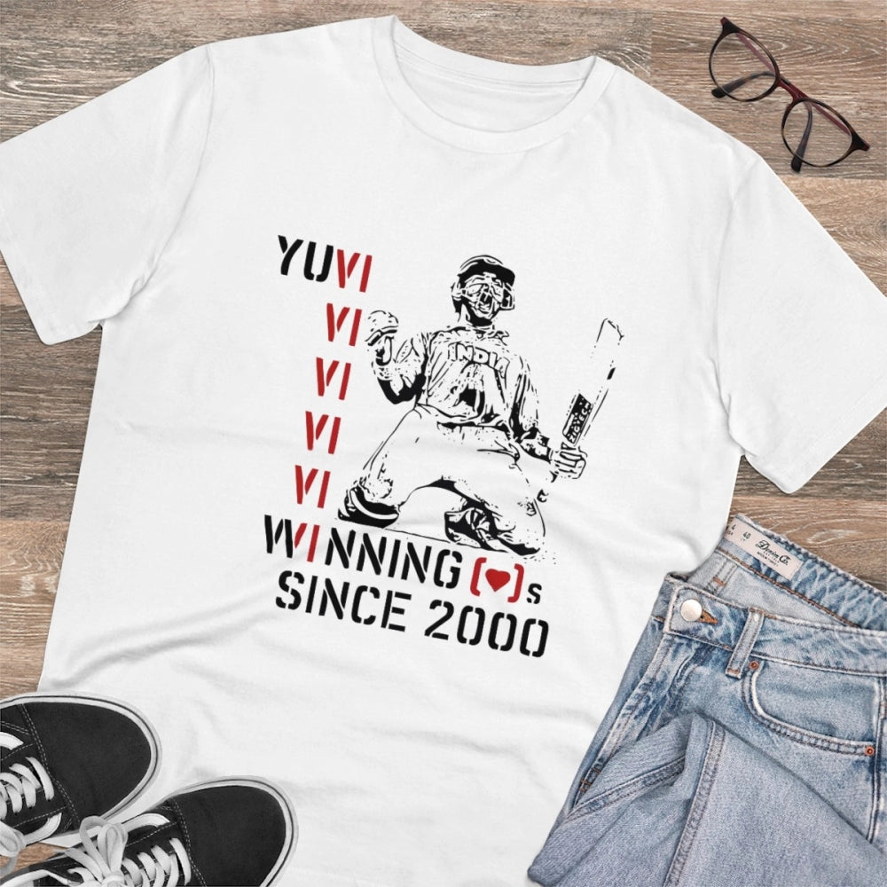 Men's PC Cotton Cricket Design Printed T Shirt