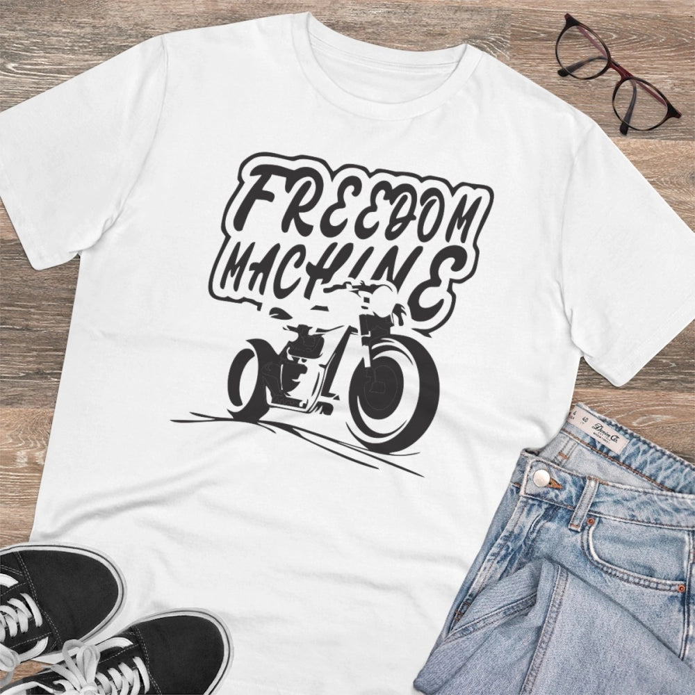 Men's PC Cotton Bike Ride Design Printed T Shirt