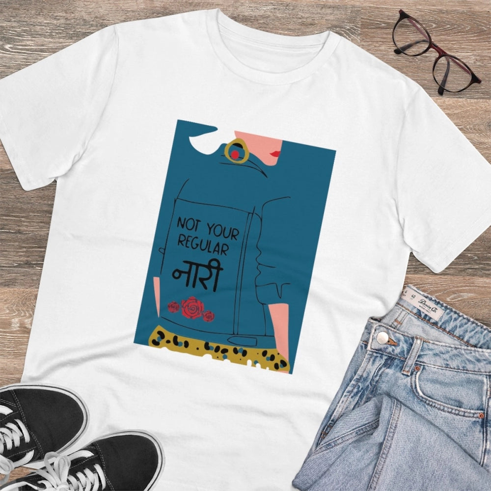Men'S Pc Cotton Not Your Regular Naari Printed T Shirt (Color