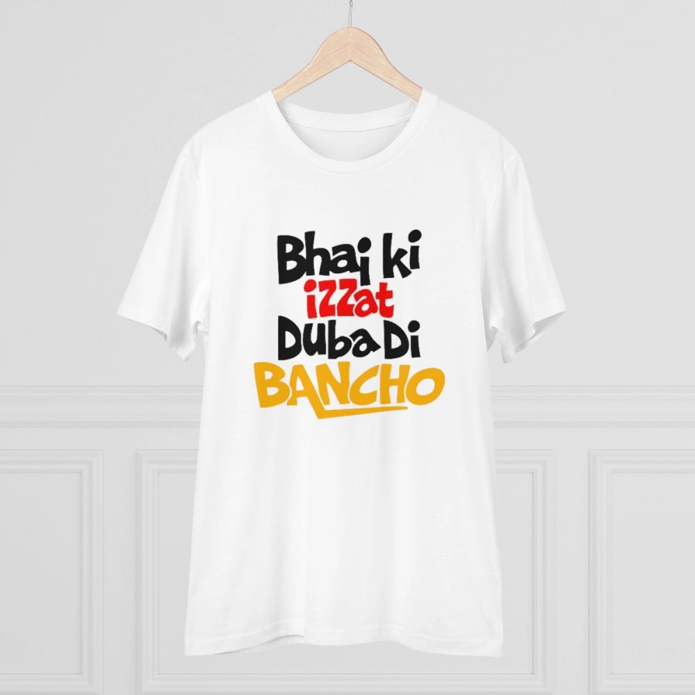 Men'S Pc Cotton Bhai Ki Izzat Dubadi Bancho Printed T Shirt (C