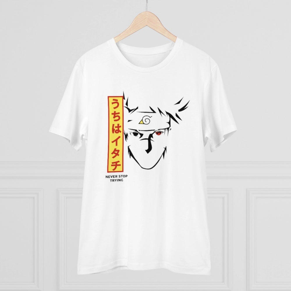 Men'S Pc Cotton Kunffo Printed T Shirt (Color: White, Thread C