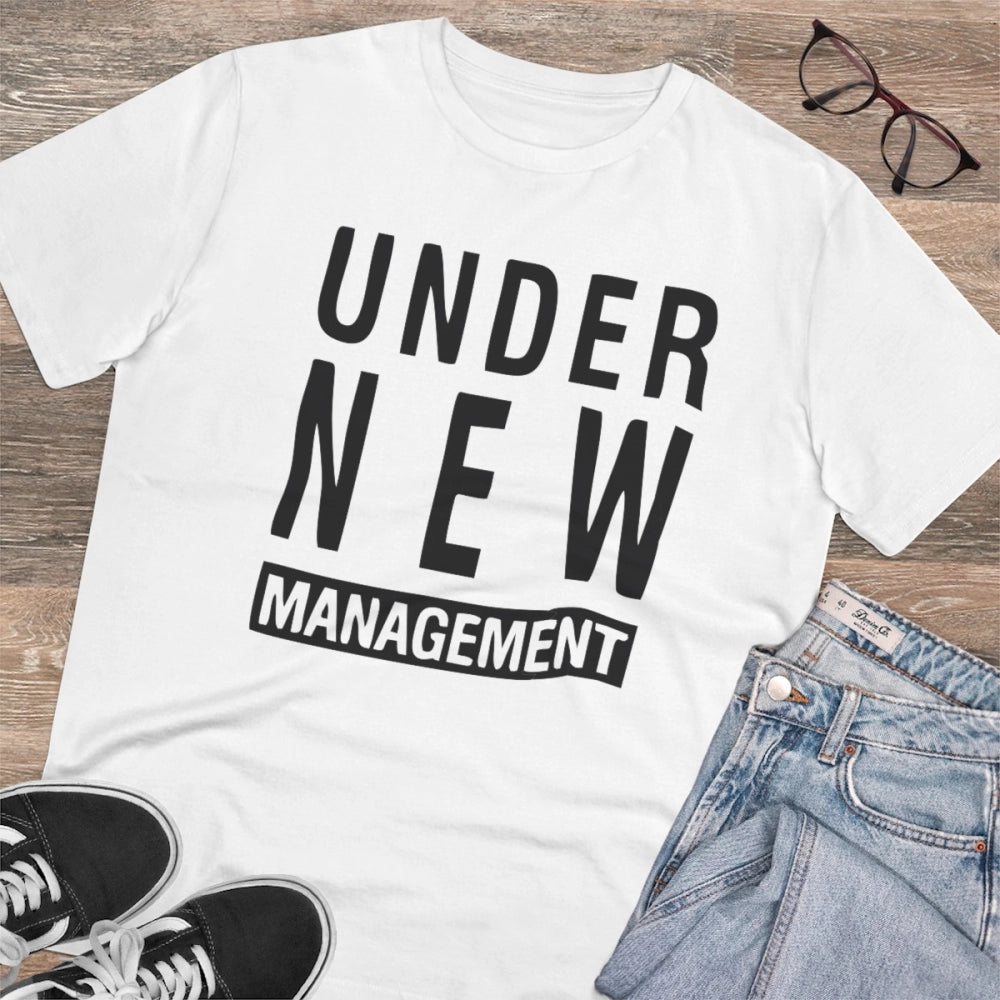 Men's PC Cotton Under New Management Desing Printed T Shirt