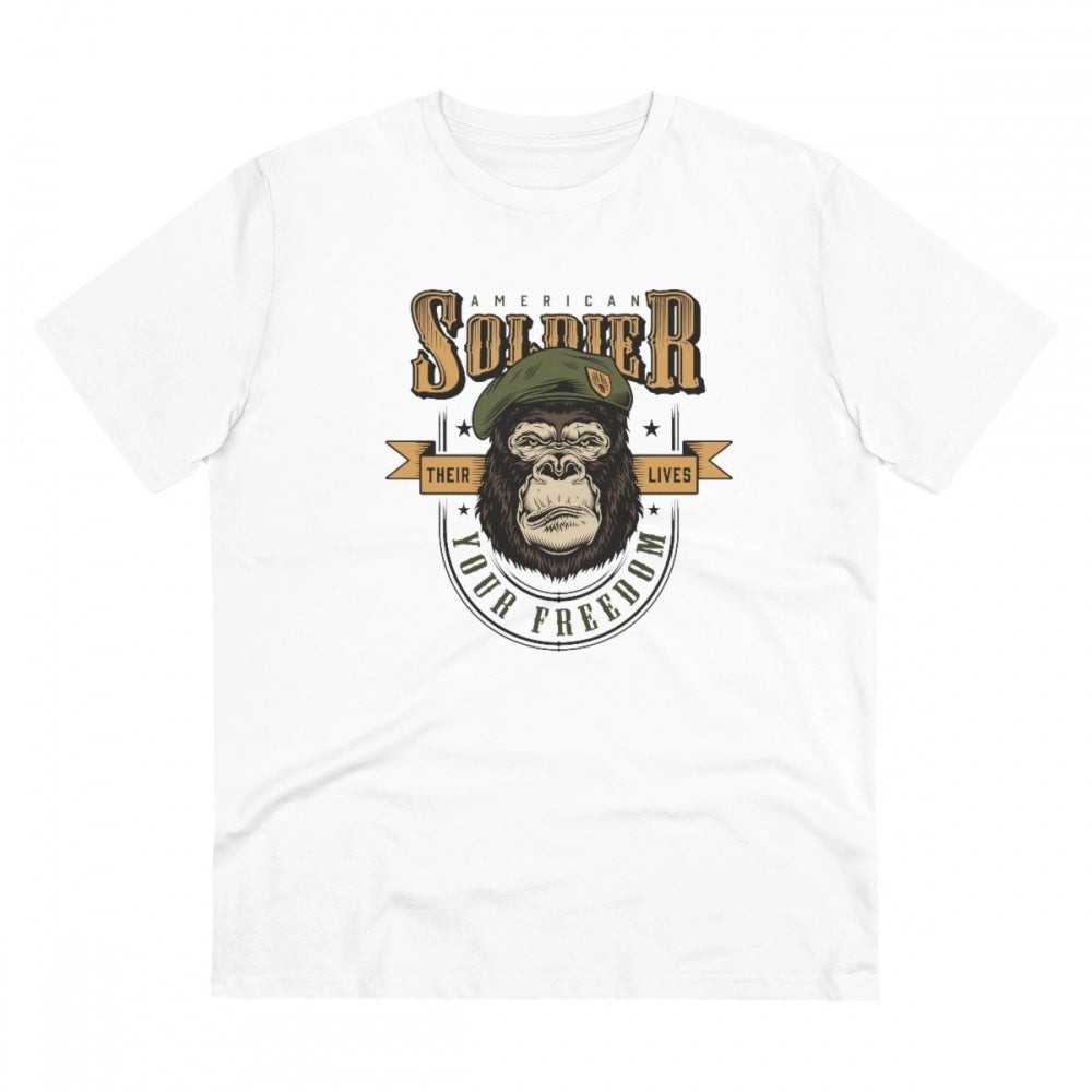 Men's PC Cotton Gorila Desing Printed T Shirt