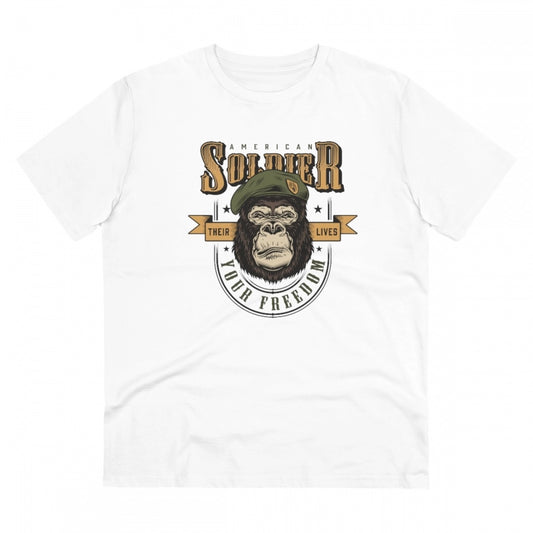 Men's PC Cotton Gorila Desing Printed T Shirt
