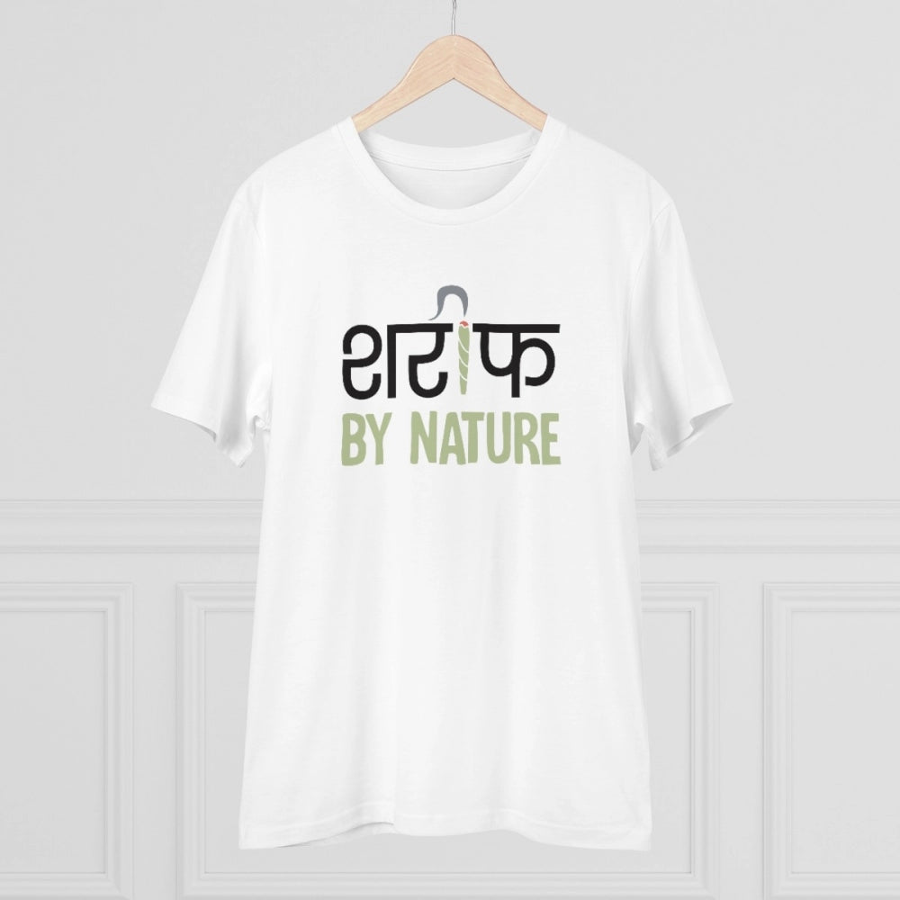 Men'S Pc Cotton Sarif By Nature Printed T Shirt (Color: White,