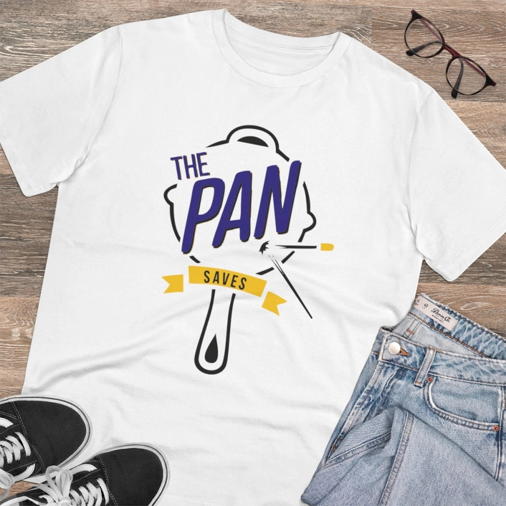Men'S Pc Cotton The Pan Pubg Printed T Shirt (Color: White, Th