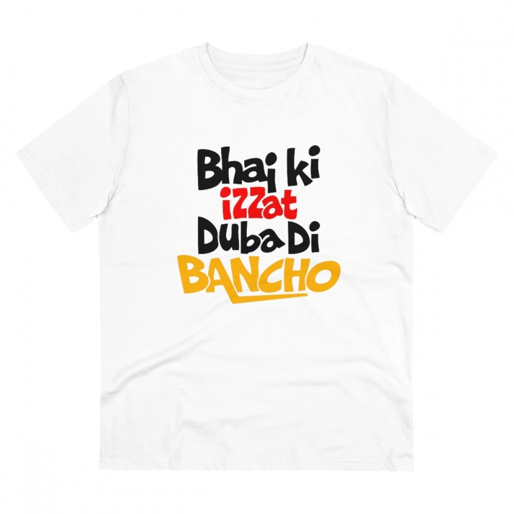 Men'S Pc Cotton Bhai Ki Izzat Dubadi Bancho Printed T Shirt (C