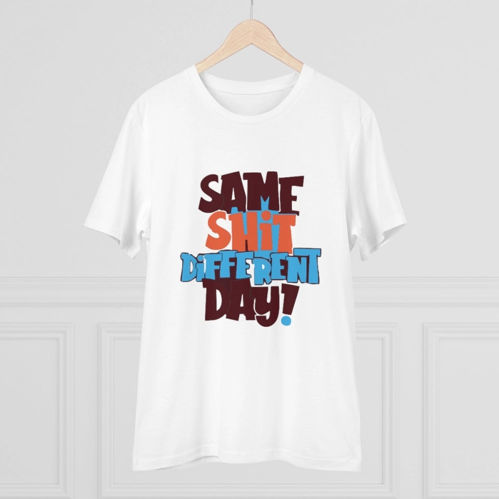 Men'S Pc Cotton Same Shit Different Day Printed T Shirt (Color