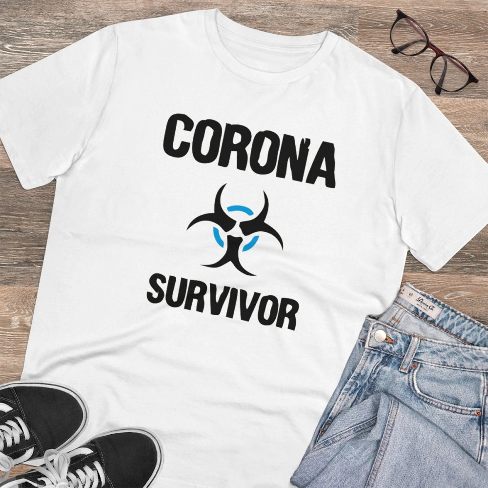 Men's PC Cotton Corona Survivor Printed T Shirt