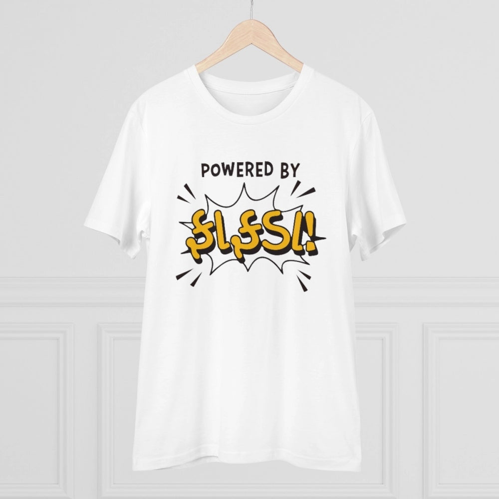 Men'S Pc Cotton Powered Bt Fafda Printed T Shirt (Color: White