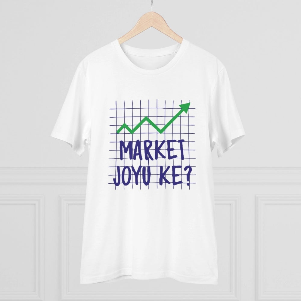 Men'S Pc Cotton Market Joyu Che Printed T Shirt (Color: White,