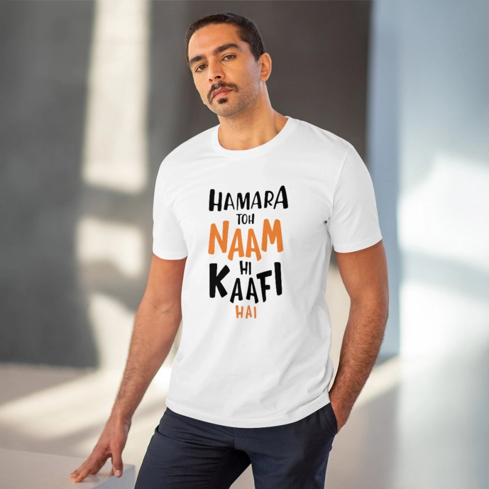 Men'S Pc Cotton Hamara To Name Hi Kaafi Hai Printed T Shirt (C