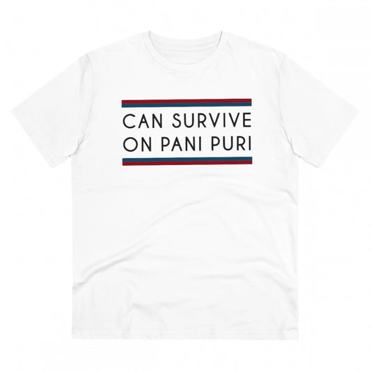 Men'S Pc Cotton Quotes Printed T Shirt (Color: White, Thread C