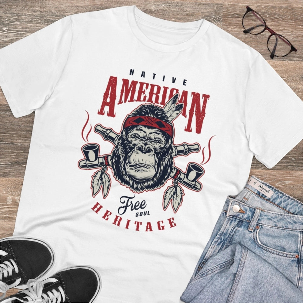 Men's PC Cotton Gorila Desing Printed T Shirt
