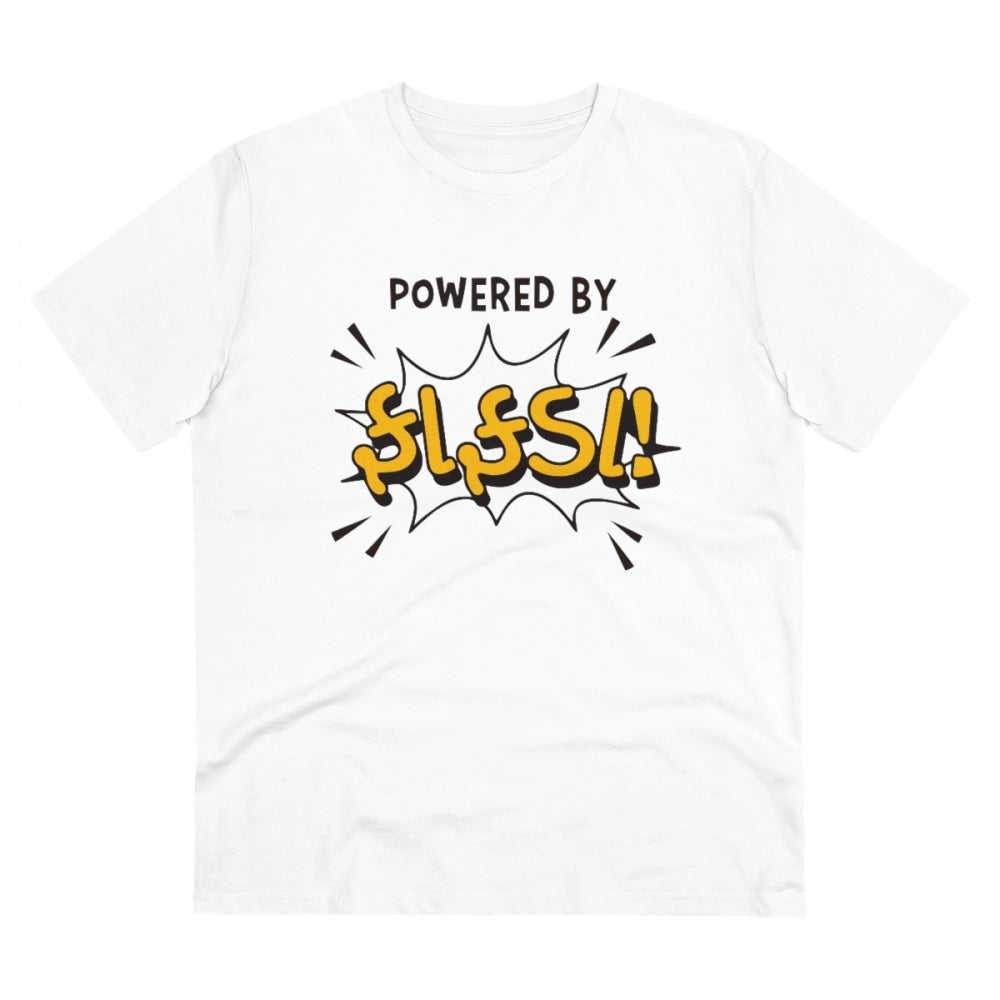 Men'S Pc Cotton Powered Bt Fafda Printed T Shirt (Color: White