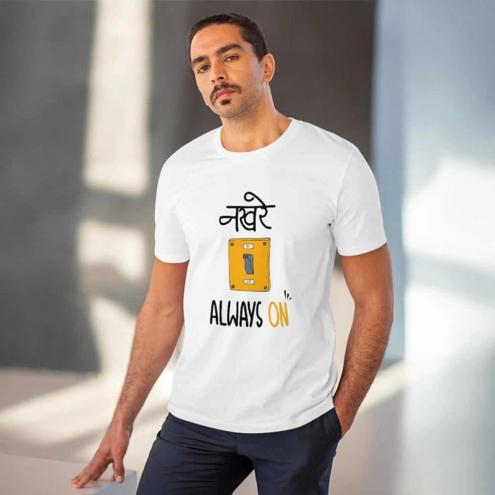 Men'S Pc Cotton Nakhre Always On Printed T Shirt (Color: White