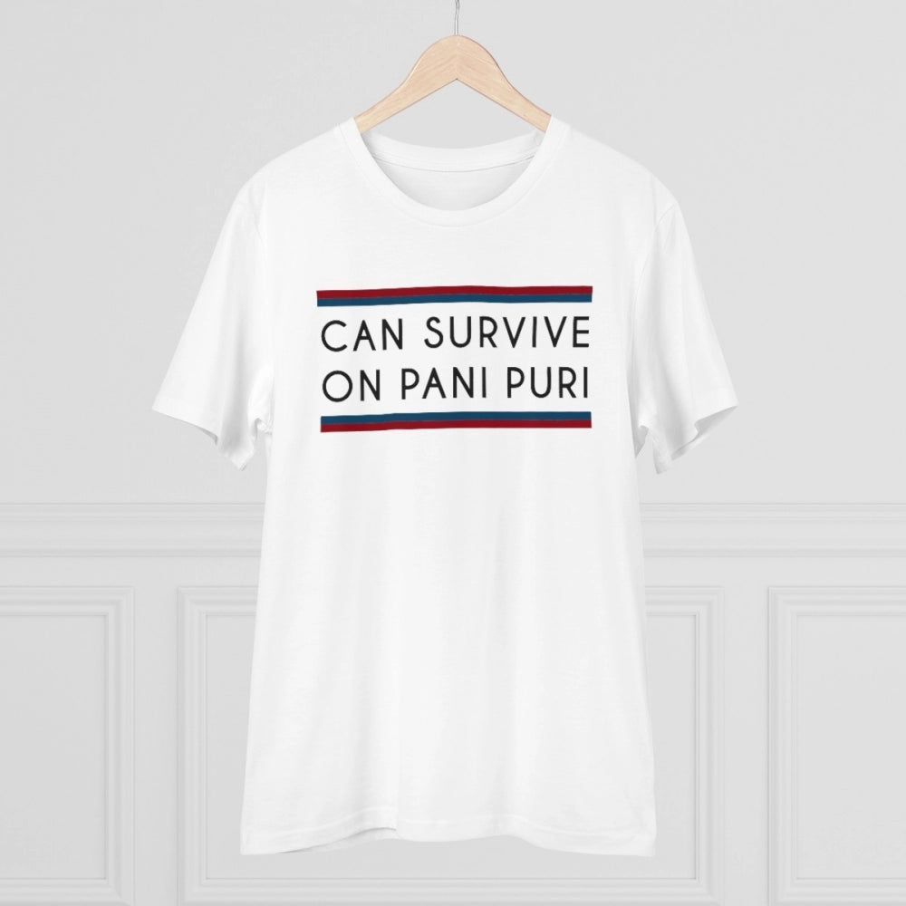 Men'S Pc Cotton Quotes Printed T Shirt (Color: White, Thread C