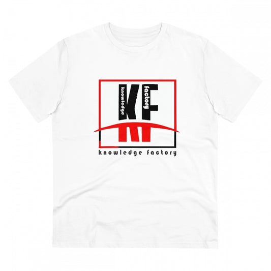 Men'S Pc Cotton Knowledge Factory Printed T Shirt (Color: Whit