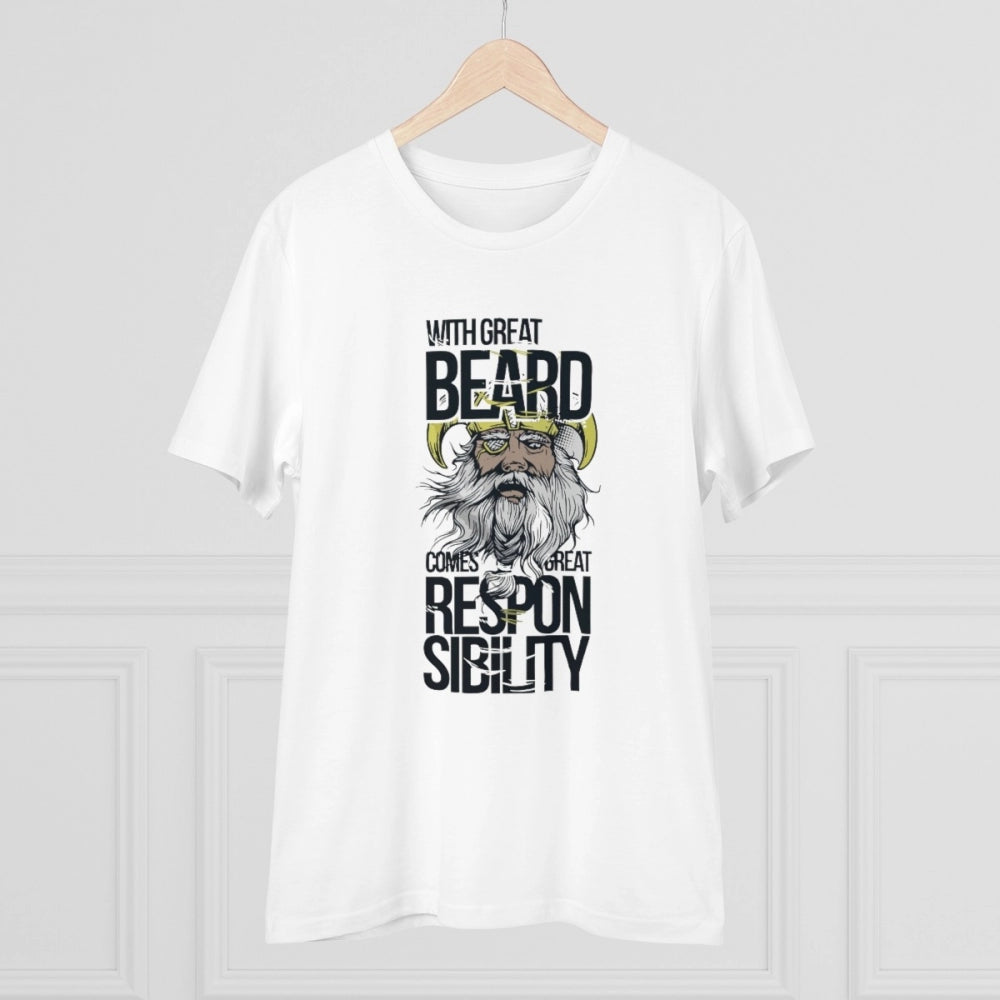 Men'S Pc Cotton With Great Beard Comes Printed T Shirt (Color