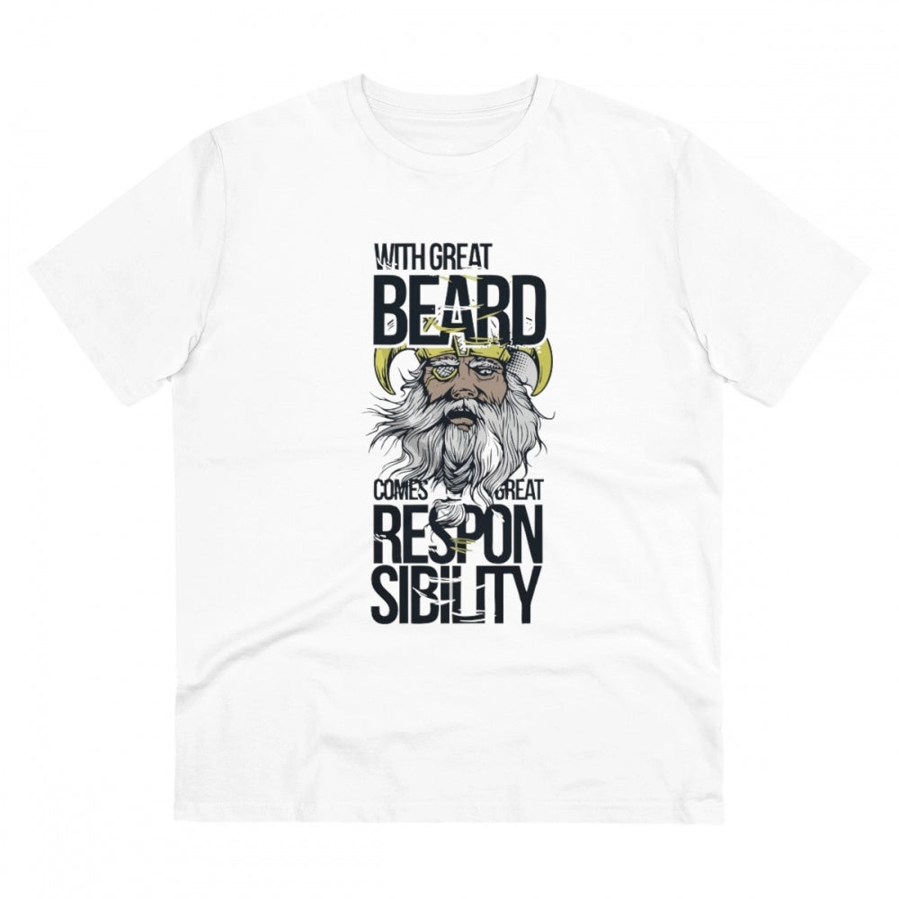 Men'S Pc Cotton With Great Beard Comes Printed T Shirt (Color