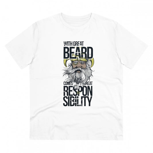 Men'S Pc Cotton With Great Beard Comes Printed T Shirt (Color