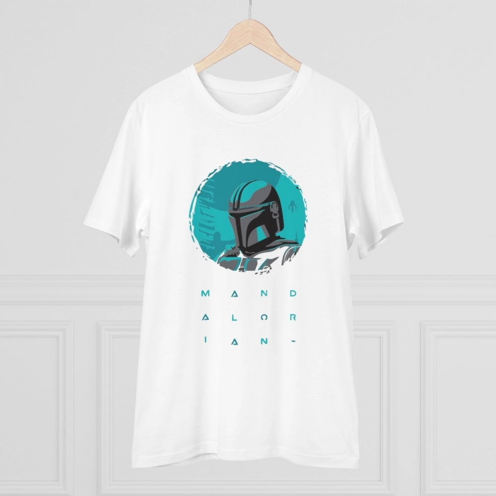 Men'S Pc Cotton Star Wars Printed T Shirt (Color: White, Threa