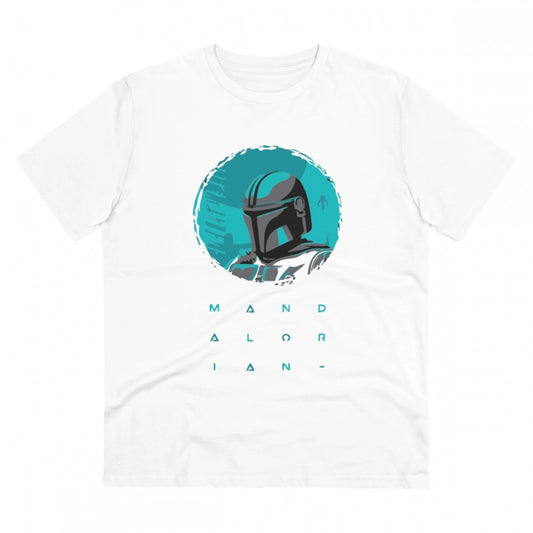 Men'S Pc Cotton Star Wars Printed T Shirt (Color: White, Threa