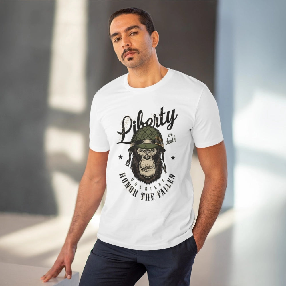 Men's PC Cotton Gorila Desing Printed T Shirt
